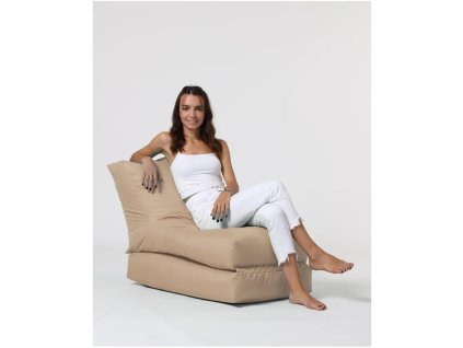 Béžový zahradní sedací vak Siesta – Floriane Garden