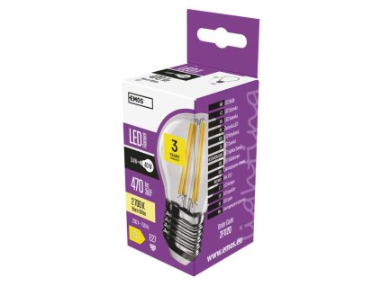 LED ŽÁROVKA FLM MINI GL 3,4W E27 WW