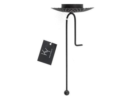 Kolony – Theelichthouder stokje – 18×8cm – zwart
