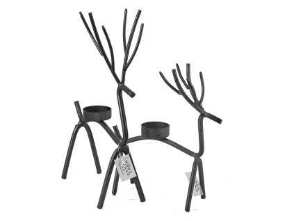 Homebound by Kolony – Theelichthouder – hert – klein – zwart