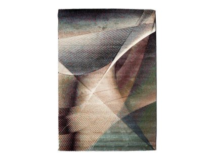 Koberec WarholSyntetický, se střední délkou vlasu, zelený/šedý, 140x200 cm