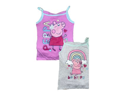 Holčičí tílka 2 ks - Peppa Pig