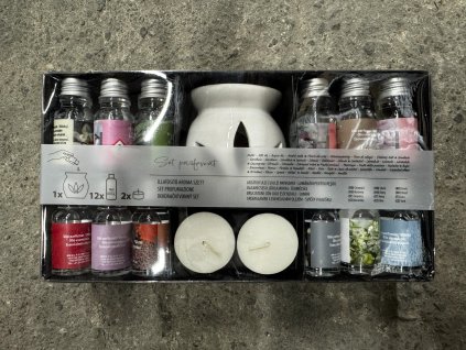 Aromasada 15ti dílná s keramickou lampou  Rozbaleno