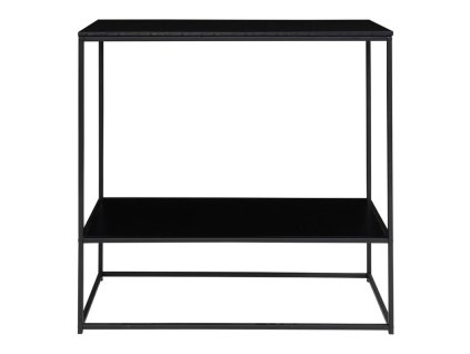 Konzolový stolek VitaS černou deskou, černý, 36x80 cm