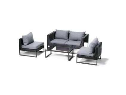 Zahradní lounge set DiamondPro 4, šedý