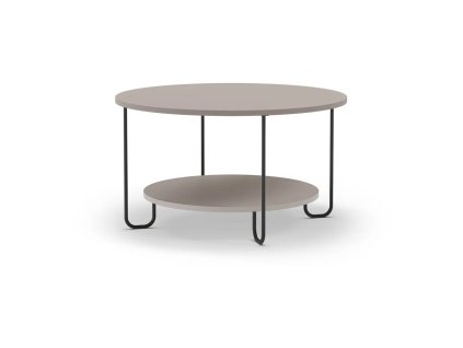 Konferenční stolek TonkaKulatý, šedý, ø 80 cm