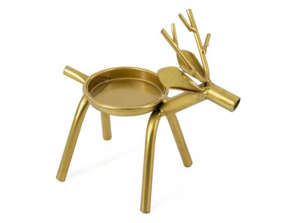 Homebound by Kolony - Waxinelichthouder - Hertje - 16x16x8cm - goud
