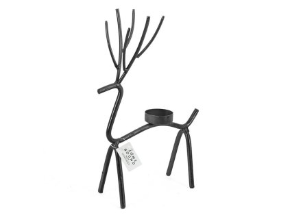 Homebound by Kolony - Waxinelichthouder - hertje - 27x8x15cm - zwart