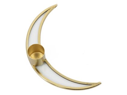 Homebound by Kolony - Kaarshouder maan - 3x14x2,5x8,5cm - goud