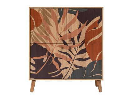 Skříňka Multilux, v dekoru dubu, v přírodní barvě, 95x111x36 cm