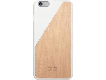 Obal na iPhone 6 Plus dřevěný/bílý