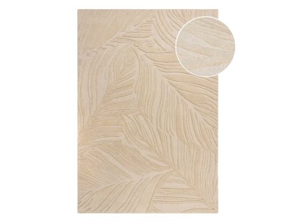 Koberec Lino Leaf, béžový, 160x230 cm