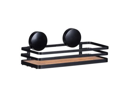 Černá koupelnová police Wenko Alba