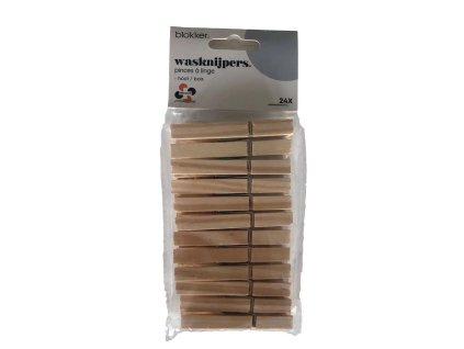 Blokker houten wasknijpers – 24 stuks