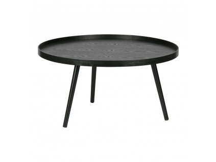 Černý konferenční stolek WOOOD Mesa, O 78 cm