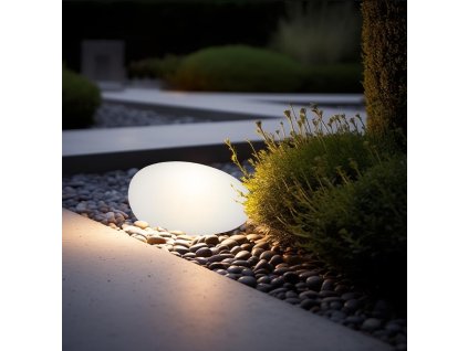 Venkovní LED světlo ve tvaru kamene 41 x 31 x 17 cm