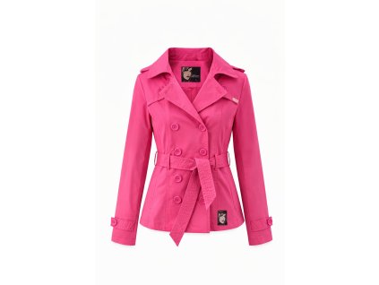 Jarní dámský kabát růžový  Nové zboží