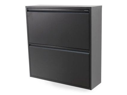 Botník Billy černý  Rozbale(v)no, poškozený roh viz foto.