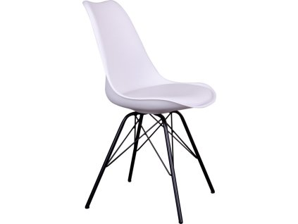 Jídelní židle Nora bílá/černá  Nové zboží