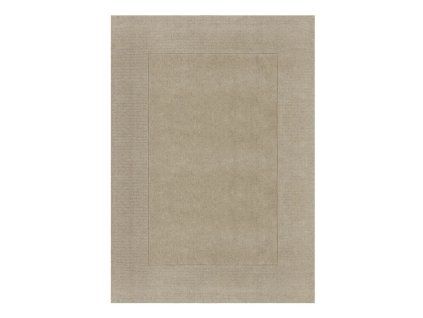 Koberec Textured Wool Border béžový 160 x 230 cm