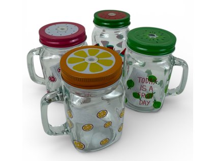 Sklenice TORO ovoce 450ml -bez brčka  Nové, BEZ BRČKA, náhodný výběr barvy