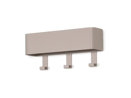 Šedo-béžový kovový nástěnný věšák s poličkou Dax Play – Spinder Design