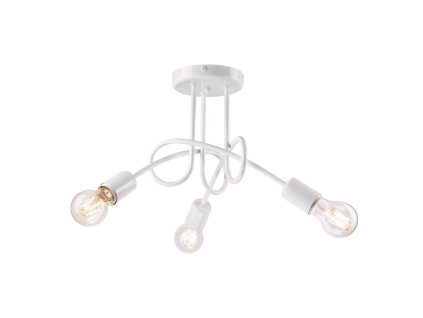 Bílé stropní svítidlo bez stínidla 36x36 cm Camilla – LAMKUR