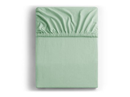 Světle zelené napínací prostěradlo jersey 90x200 cm Amber – Restilo