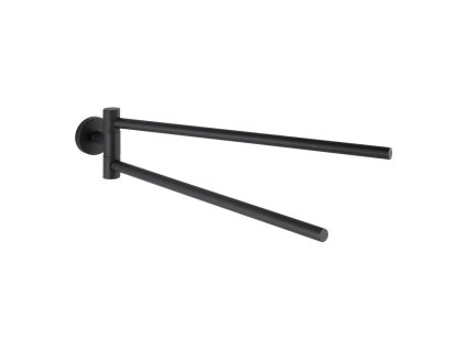 Matně černý nástěnný držák na ručníky z nerezové oceli Bosio – Wenko