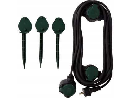 Zahradní kabel se zásuvkami