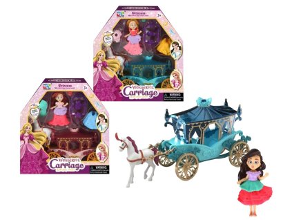 Královský kočár s princeznou 