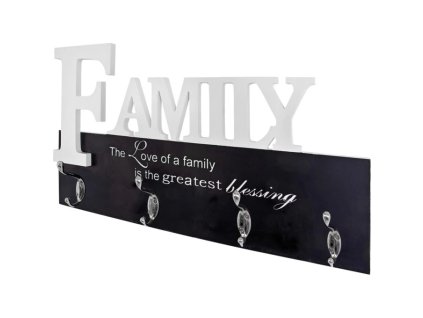 Nástěnný věšák s háčky FAMILY