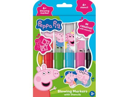 Foukací fixy Prasátko Peppa