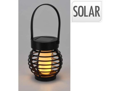 SOLÁRNÍ ZAHRADNÍ LAMPA ČERNÁ LED