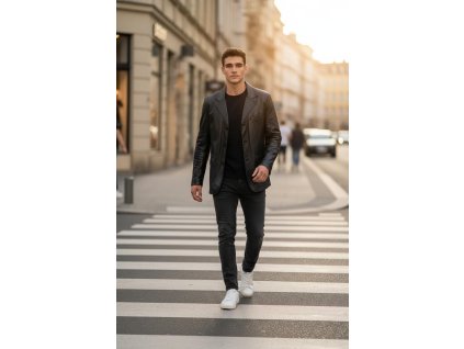 Pánská kožená bunda