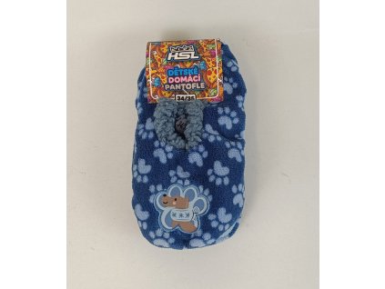Dětské domácí pantofle modré