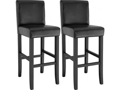 Barové stoličky vintage černé 2ks