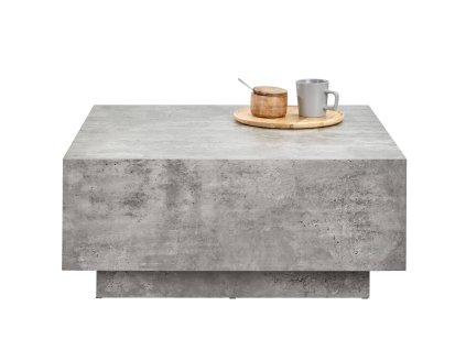 Konferenční stolek Lasley Vzhled betonu 80 x 80 x 35 cm
