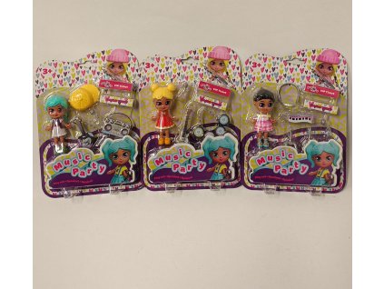 Panenka zpěvačka s doplňky