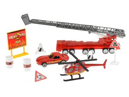 Dětský hrací set Hasiči 10 ks