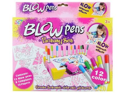 FOUKACÍ FIXY se šablonkami - sada dívčí