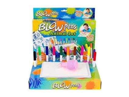 FOUKACÍ FIXY se šablonkami - sada pro kluky