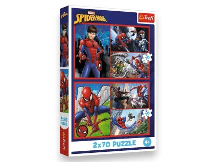 Puzzle Marvel Spiderman: Pavoučí příbehy 2x70 dílků