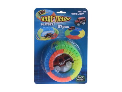 Svítící herní sada s dálnicí 57 ks