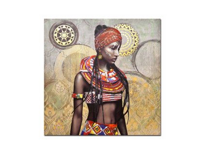 Obraz GIRL III - 100x100 cm, vícebarevná