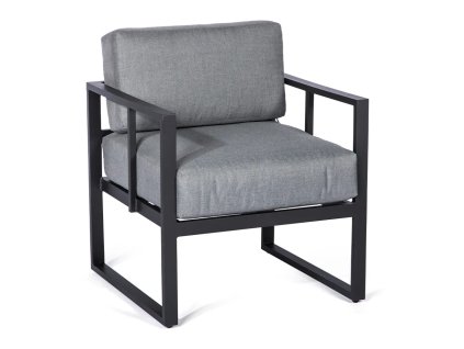 Zahradní křeslo Bellissima černé/šedé