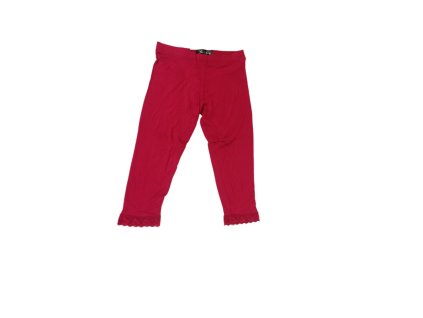 Dámské 3/4 legíny s krajkou Bershka, červené