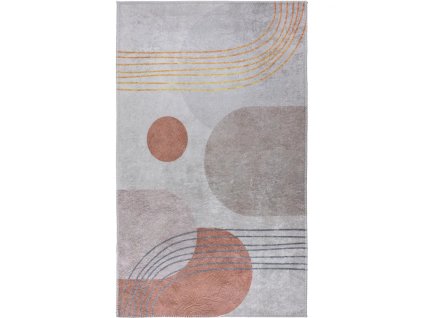 Koberec Orange Soda 80 x 150 cm oranžový/krémový