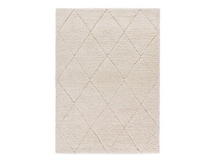 Koberec Atesa 160 x 120 cm bílý  Rozbale(v)no, může být lehce zašpiněné - lze vyčistit