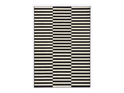 Koberec Gloria 160 x 230 cm černý/krémový